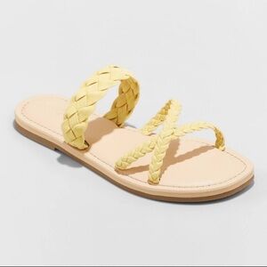 Universal Thread Women's Hilda Braided Strappy Footbed Sandals NWOT size 7.5